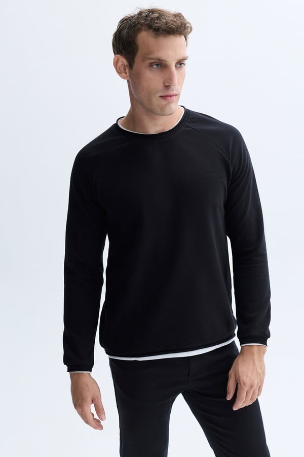 BİSİKLET YAKA SWEATSHIRT