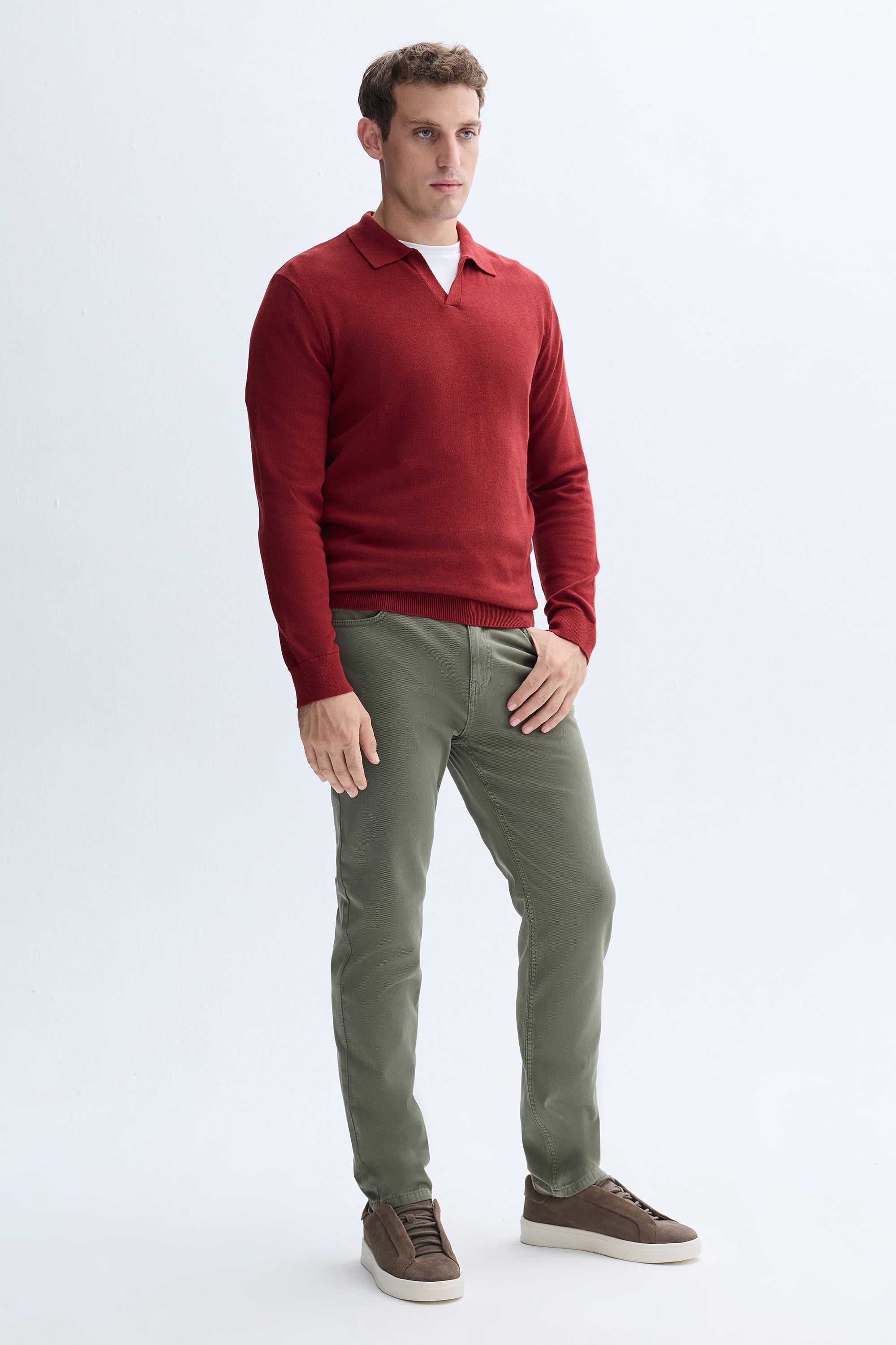 SLIM STRAIGHT FIT PANTOLON