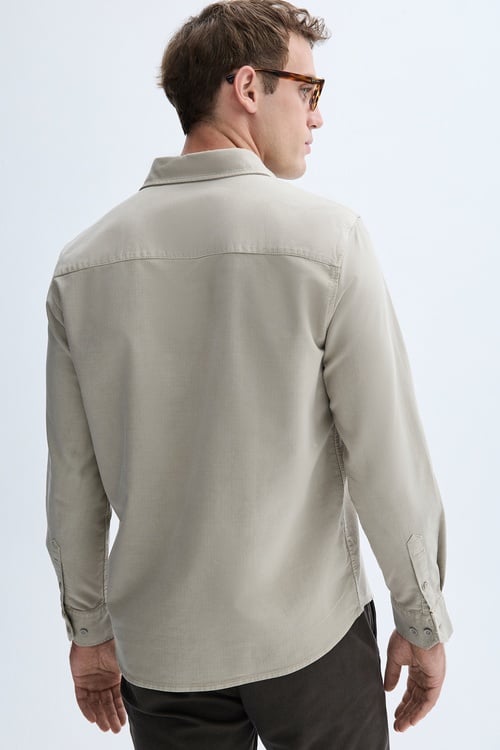 LİYOSEL KARIŞIMLI REGULAR FIT UZUN KOLLU GÖMLEK