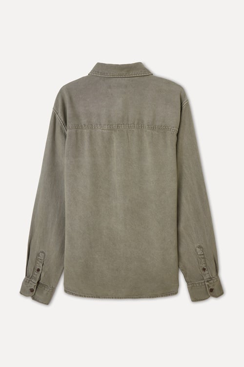 REGULAR FIT UZUN KOLLU LİYOSEL GÖMLEK