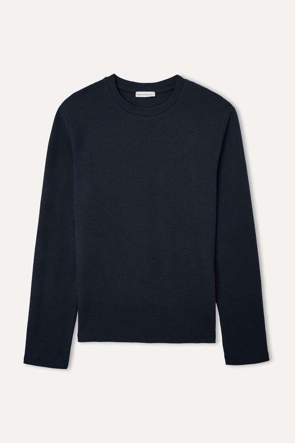 BİSİKLET YAKA UZUN KOLLU T-SHIRT