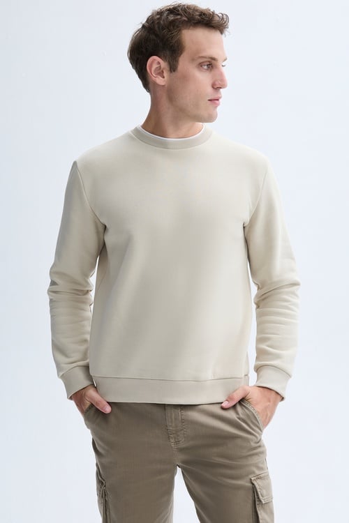 BİSİKLET YAKA SWEATSHIRT