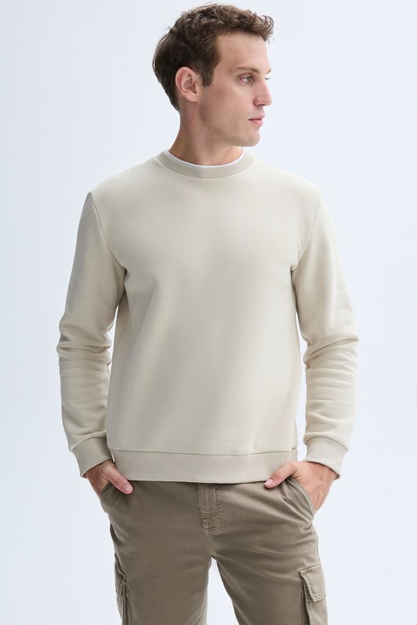 BİSİKLET YAKA SWEATSHIRT