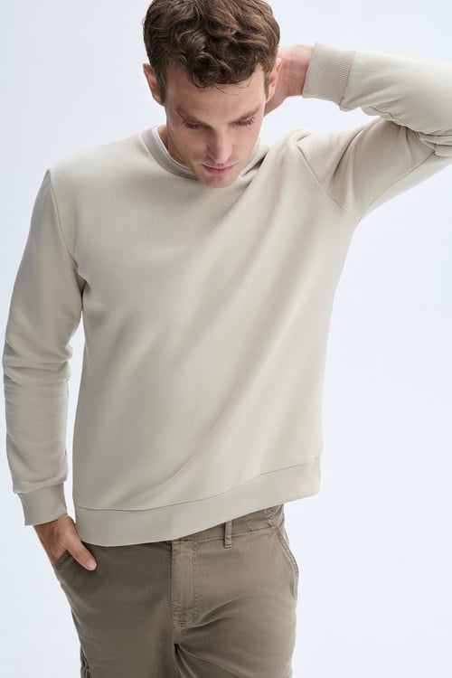 BİSİKLET YAKA SWEATSHIRT