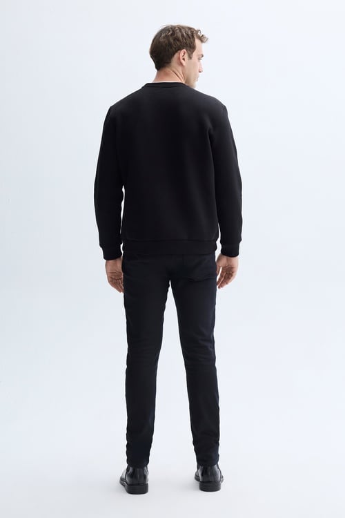 BİSİKLET YAKA SWEATSHIRT