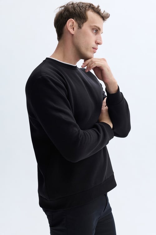 BİSİKLET YAKA SWEATSHIRT