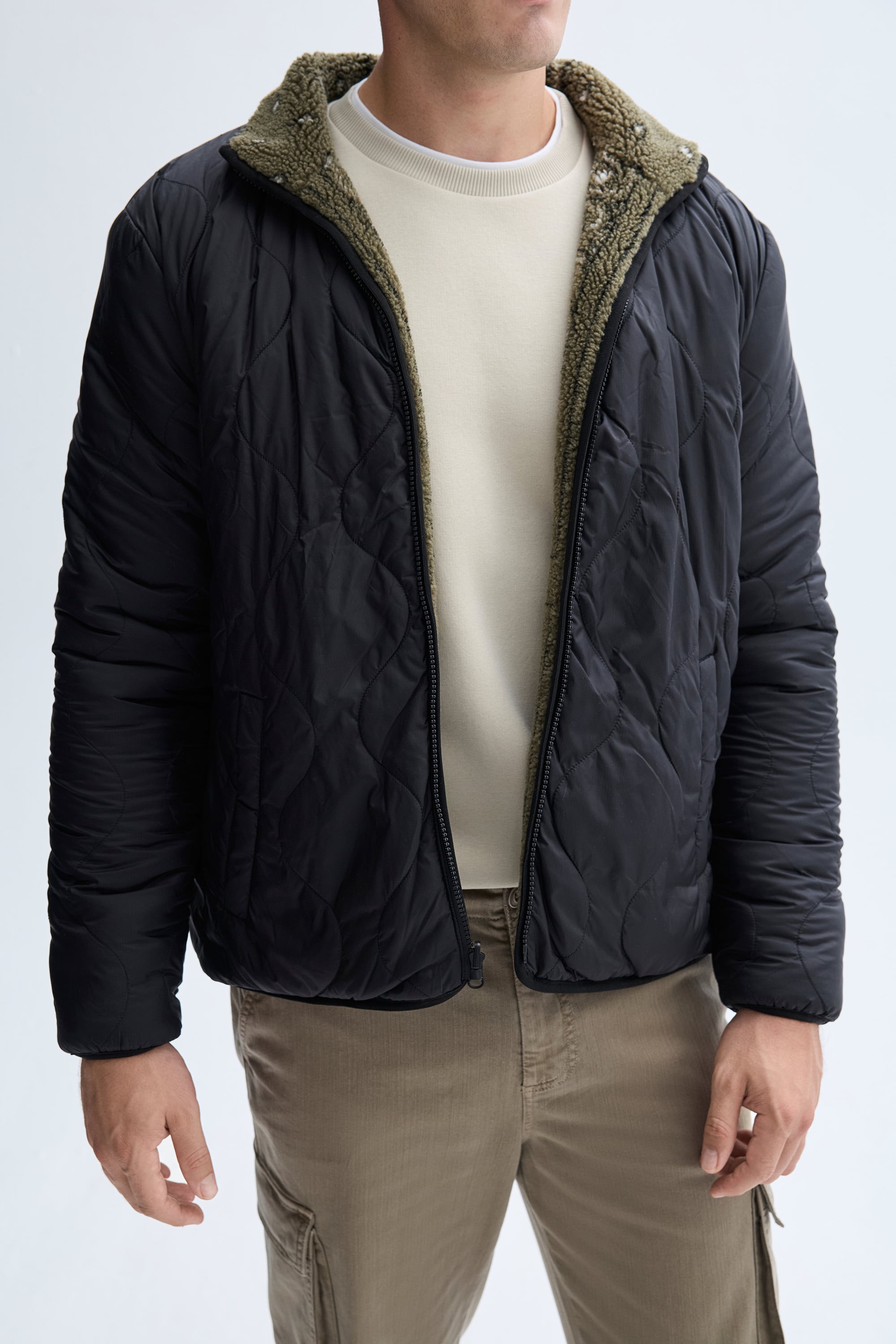 COMFORT FIT ÇİFT TARAFLI SHERPA CEKET