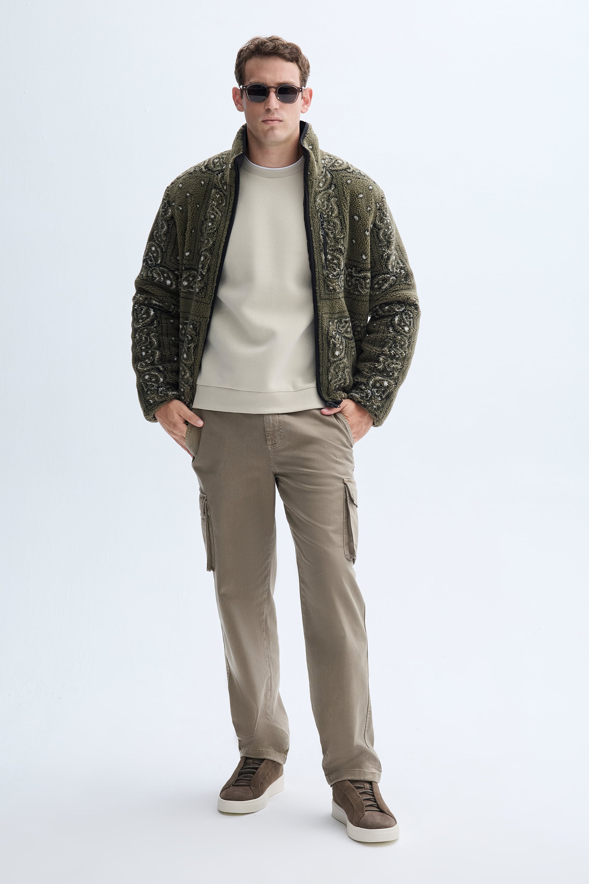 COMFORT FIT ÇİFT TARAFLI SHERPA CEKET