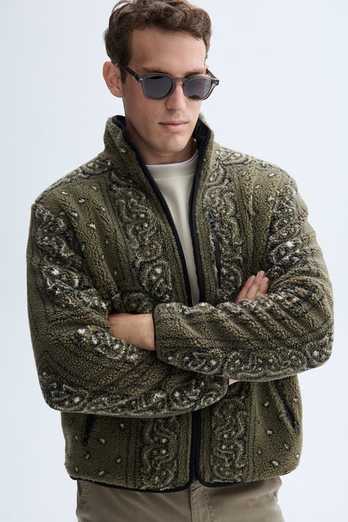 COMFORT FIT ÇİFT TARAFLI SHERPA CEKET