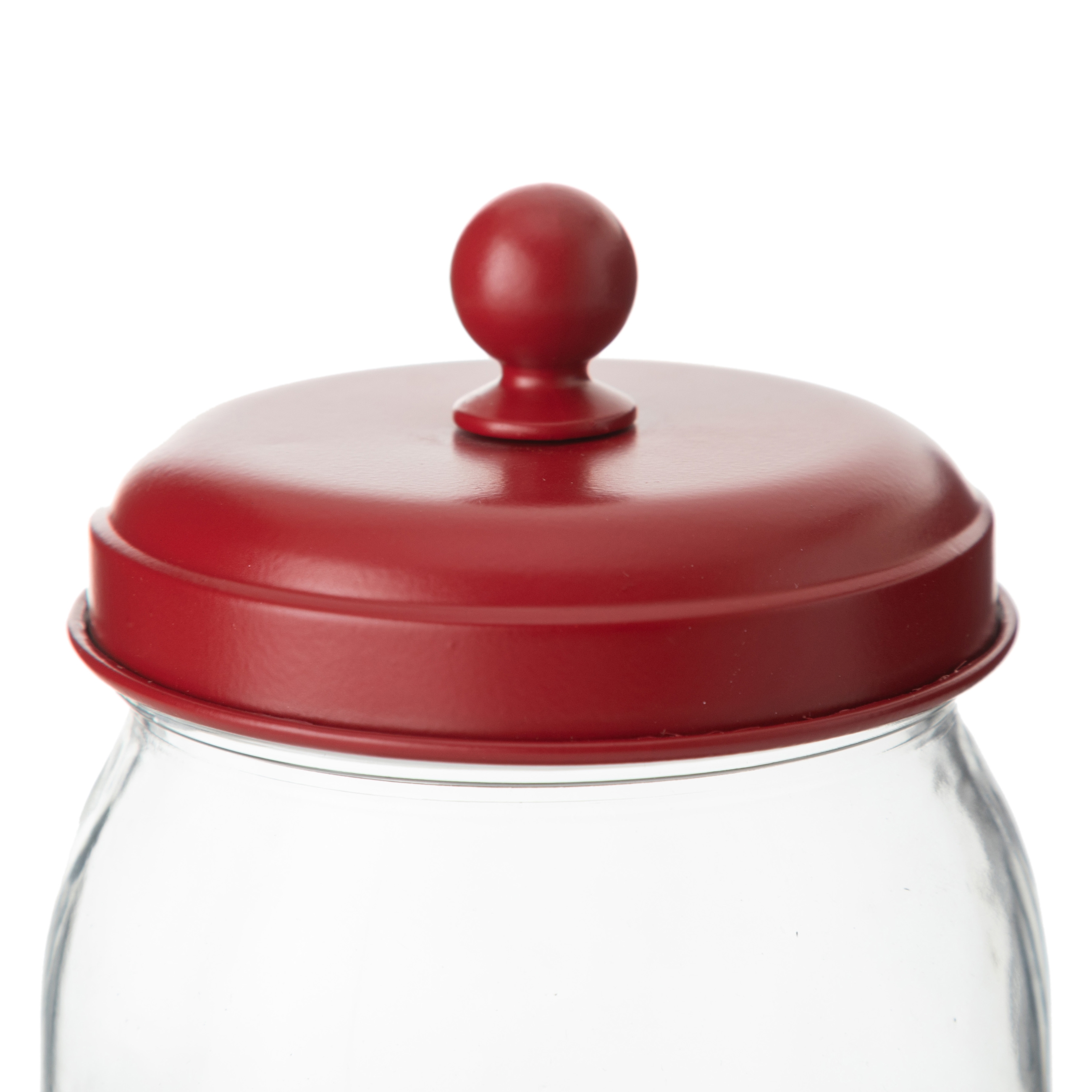 DUBLIN GALVANIZ DEKORLU KAVANOZ 1,5LT KIRMIZI