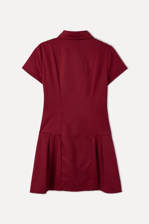  PİLELİ MİNİ GÖMLEK ELBİSE