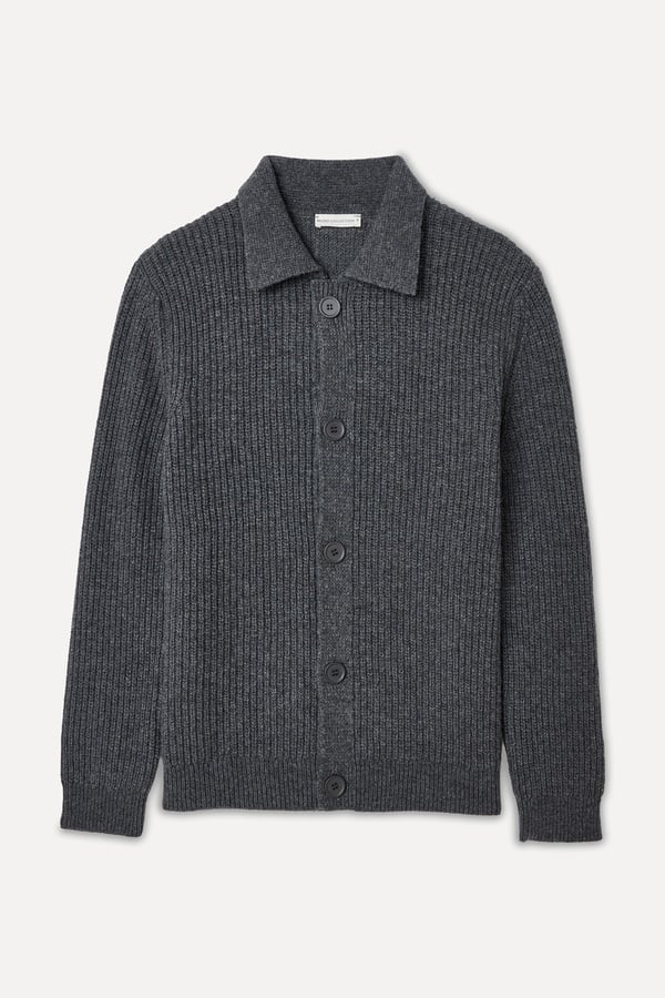 MELANJLI POLO YAKA YÜN KARIŞIMLI HIRKA