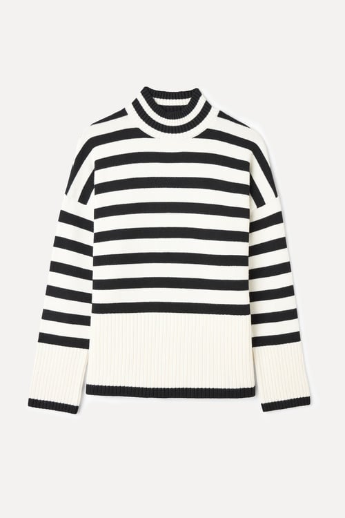 LOOSE FIT ÇİZGİLİ KAZAK