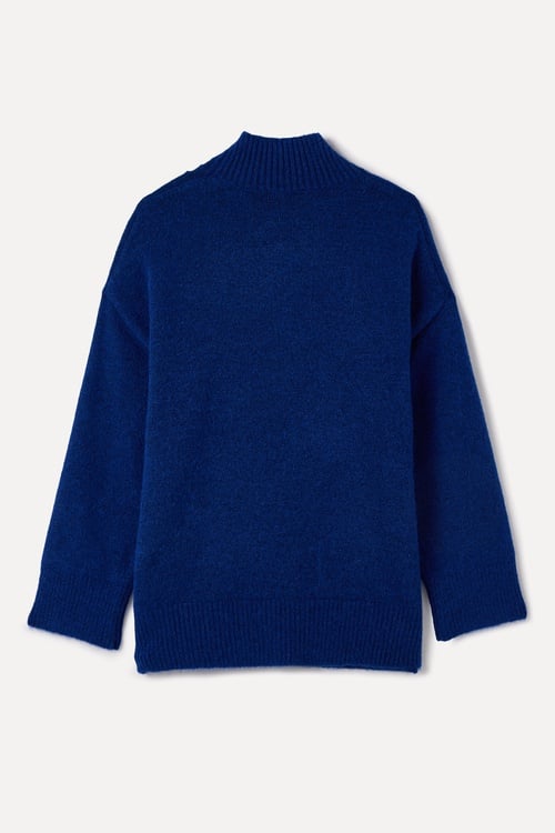  BALIKÇI YAKA OVERSIZE KAZAK