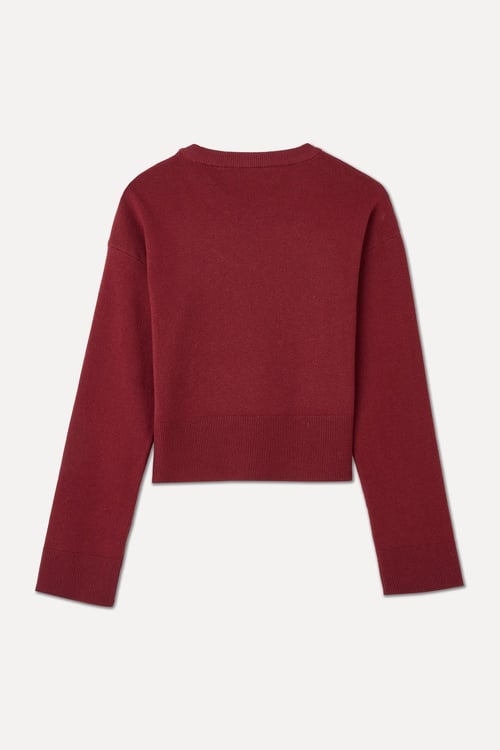 LOOSE FIT BİSİKLET YAKA KAZAK