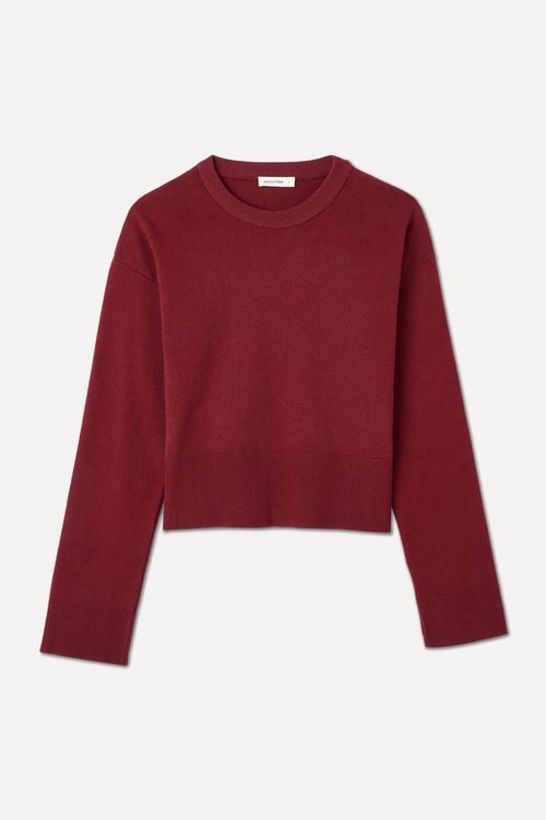 LOOSE FIT BİSİKLET YAKA KAZAK