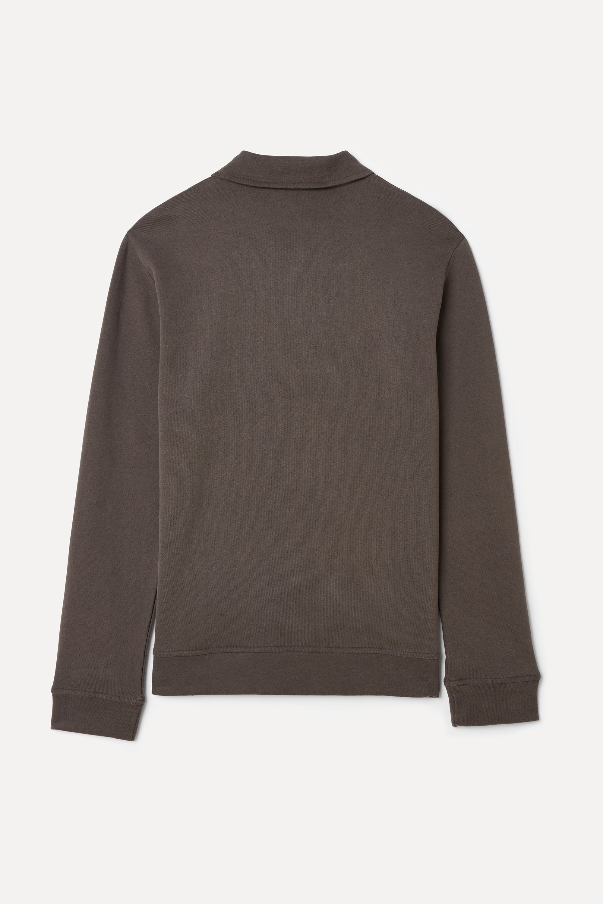 FERMUARLI DİK YAKA SWEATSHIRT