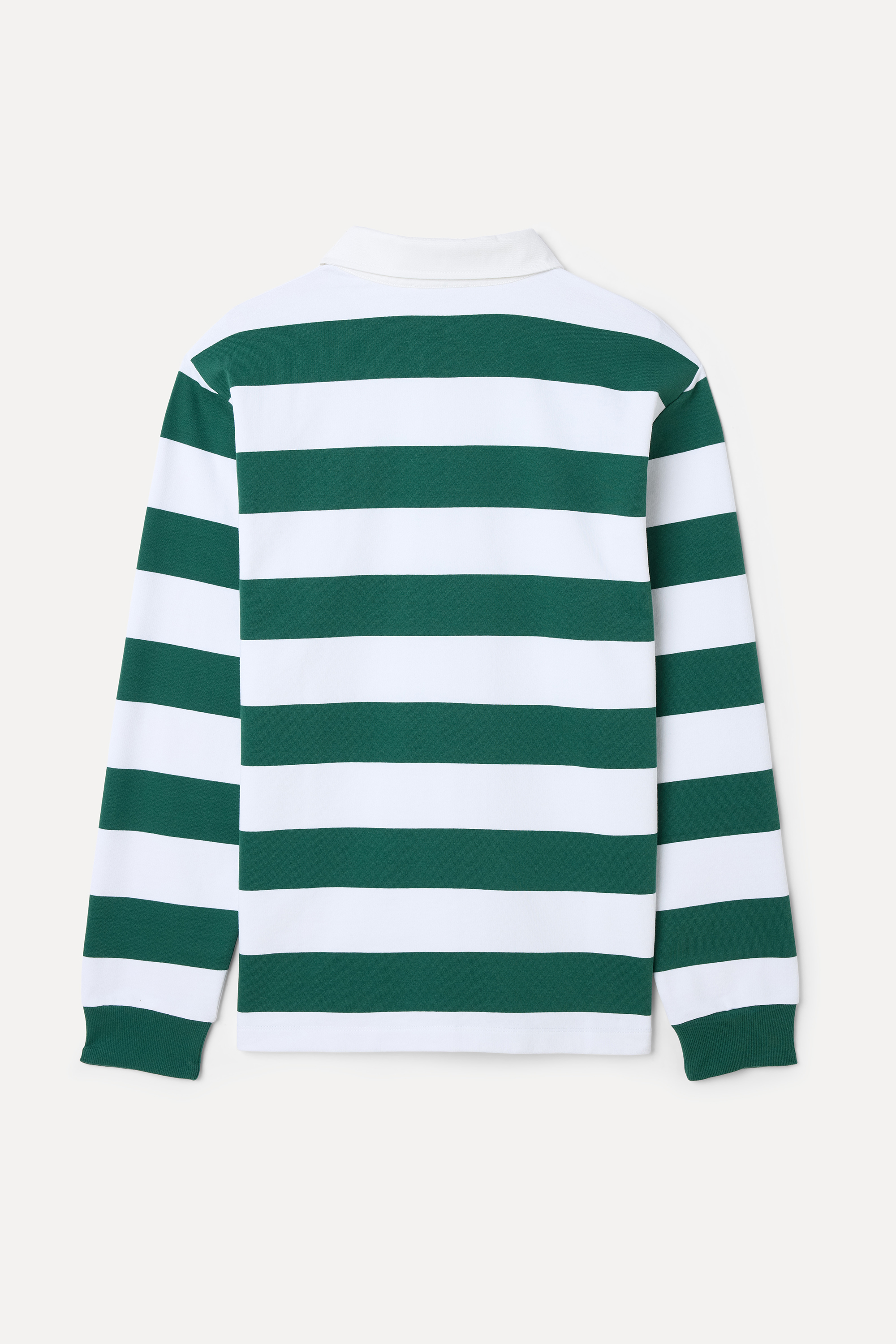 ÇİZGİLİ POLO YAKA SWEATSHIRT