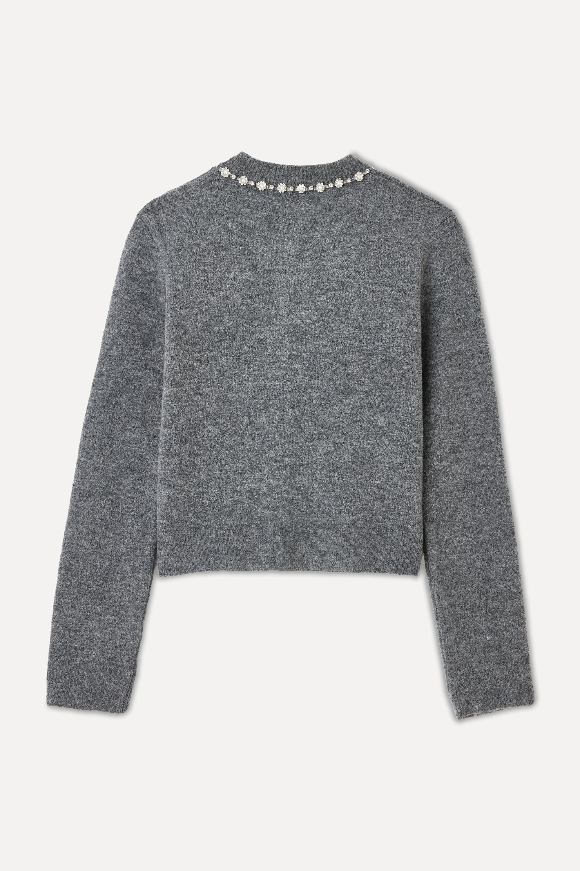 TAŞLI BİSİKLET YAKA KAZAK