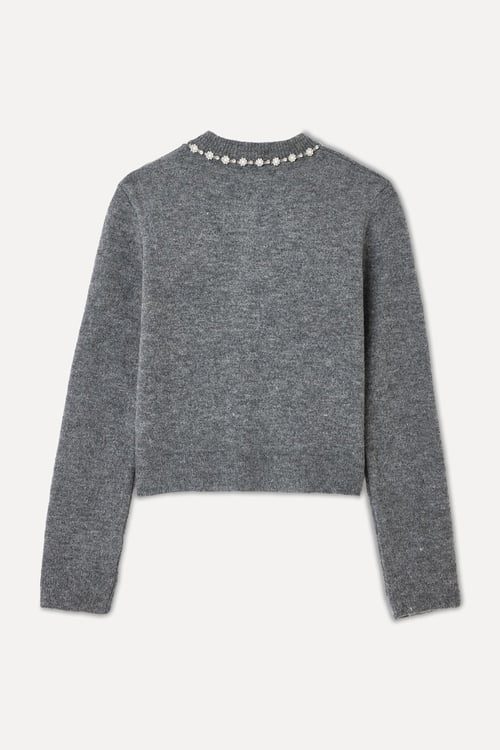  TAŞLI BİSİKLET YAKA KAZAK