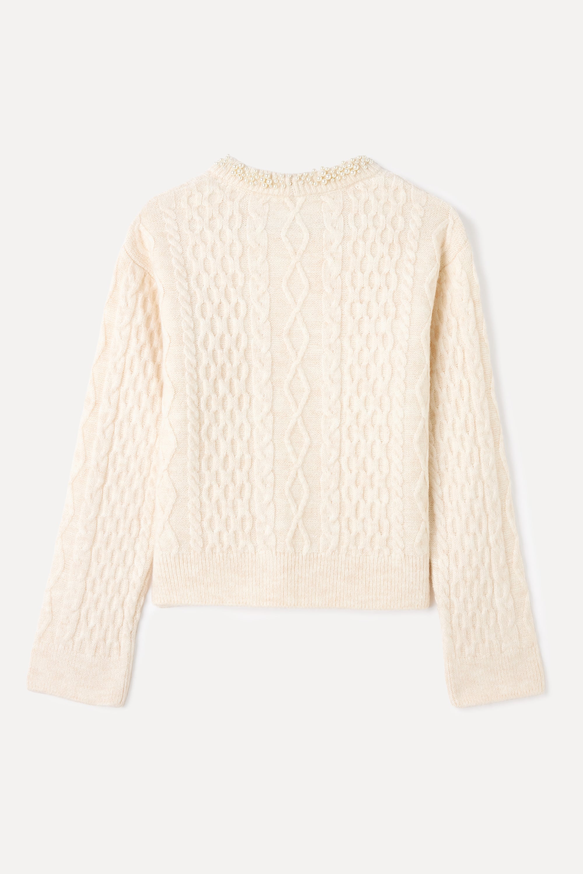 İNCİLİ BİSİKLET YAKA KAZAK