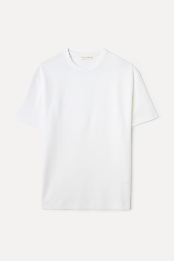 COMFORT FIT BİSİKLET YAKA T-SHIRT