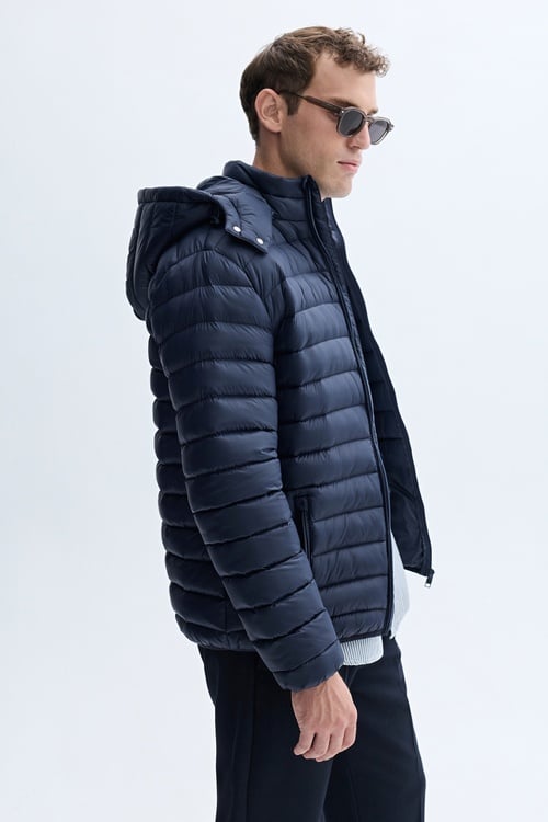 KAPİTONELİ KAPÜŞONLU PUFFER MONT