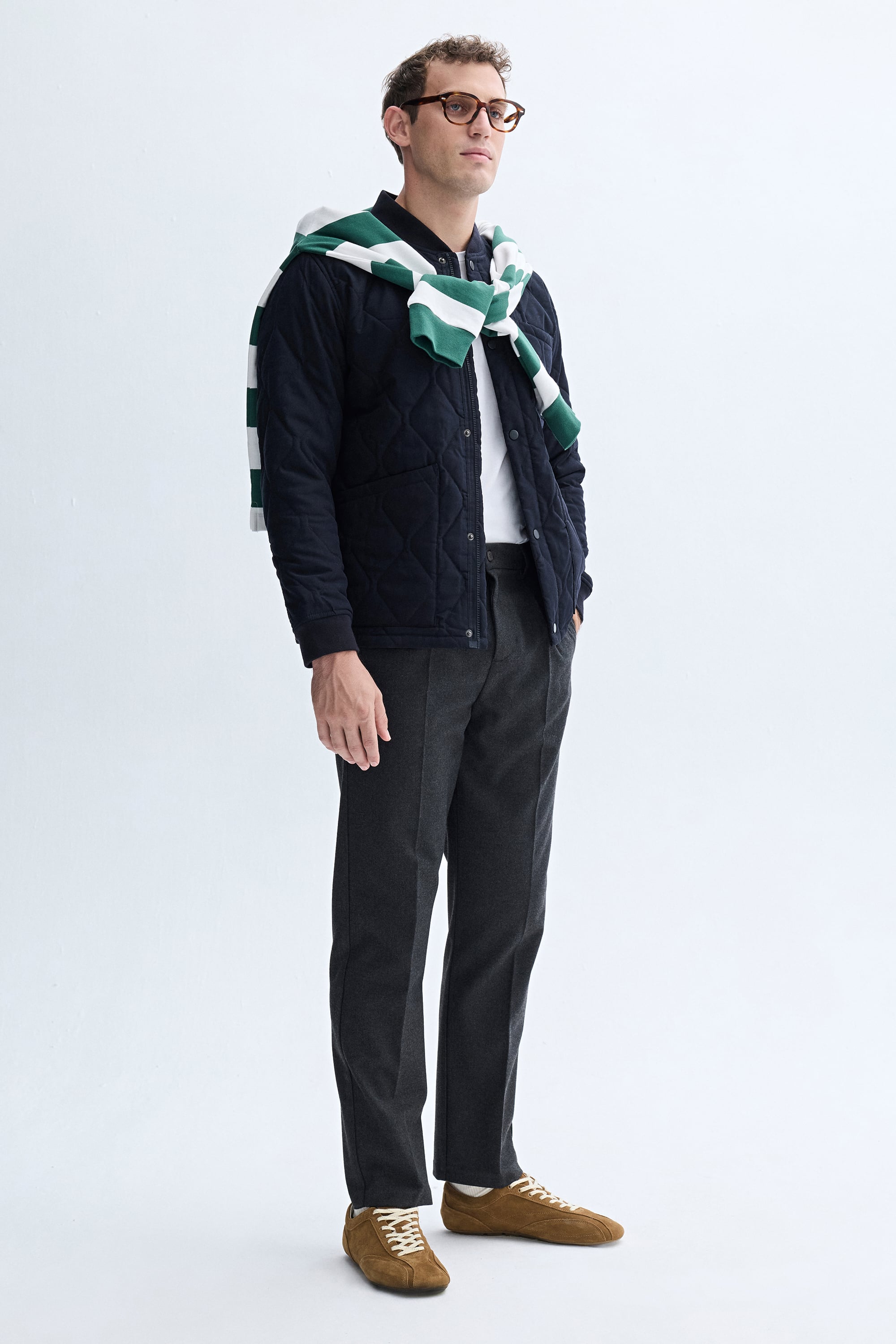 KAPİTONELİ CEPLİ BOMBER CEKET