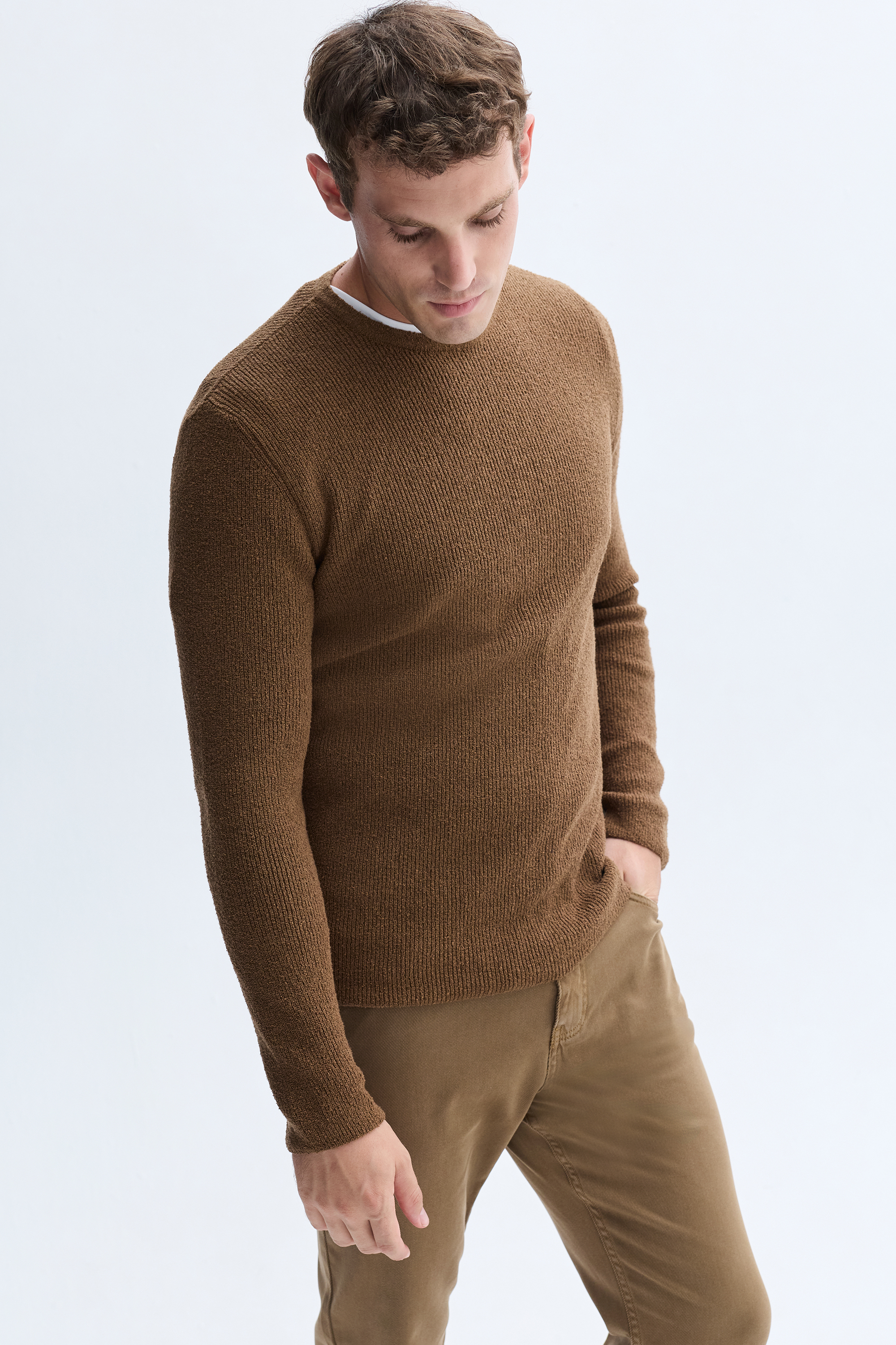 BİSİKLET YAKA TRİKO KAZAK