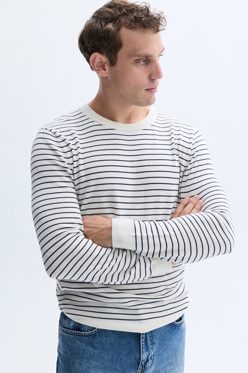 ÇİZGİLİ TRİKO KAZAK