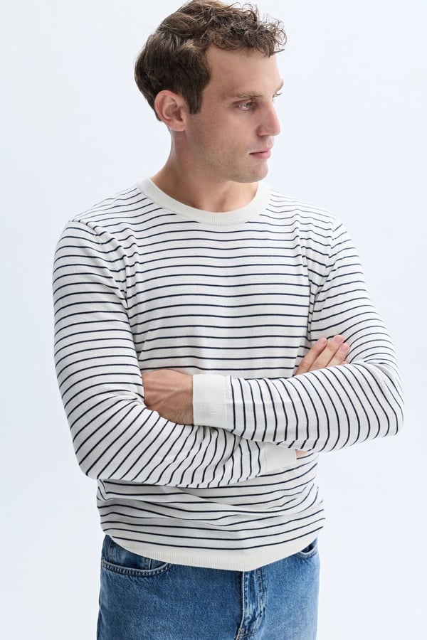 ÇİZGİLİ TRİKO KAZAK