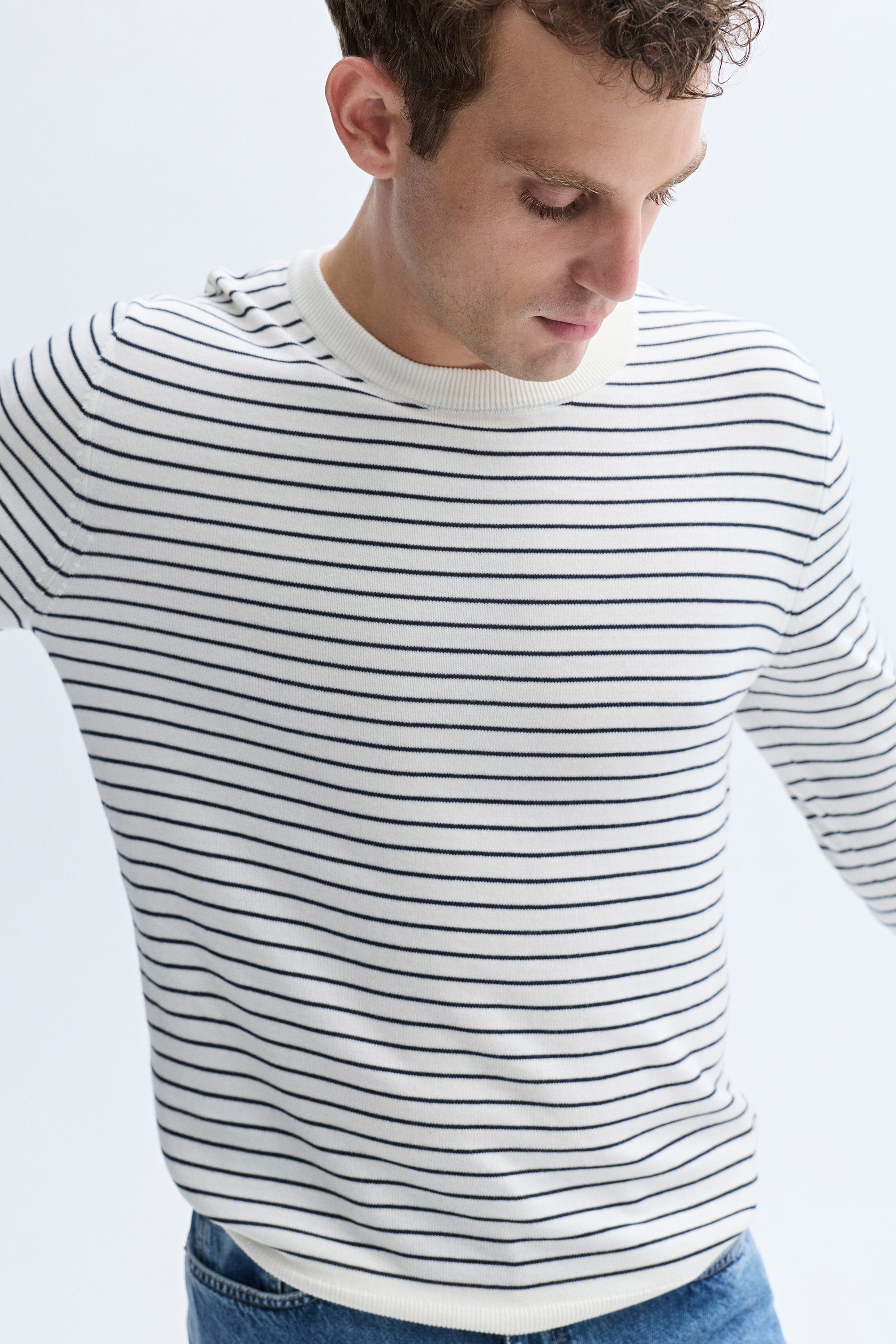 ÇİZGİLİ TRİKO KAZAK