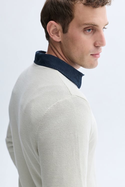 BİSİKLET YAKA TRİKO KAZAK