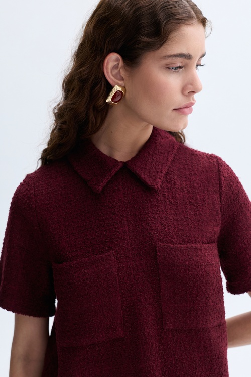  CEP DETAYLI TÜVİT MİNİ ELBİSE