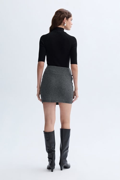 DİK YAKA 3/4 KOL KAZAK