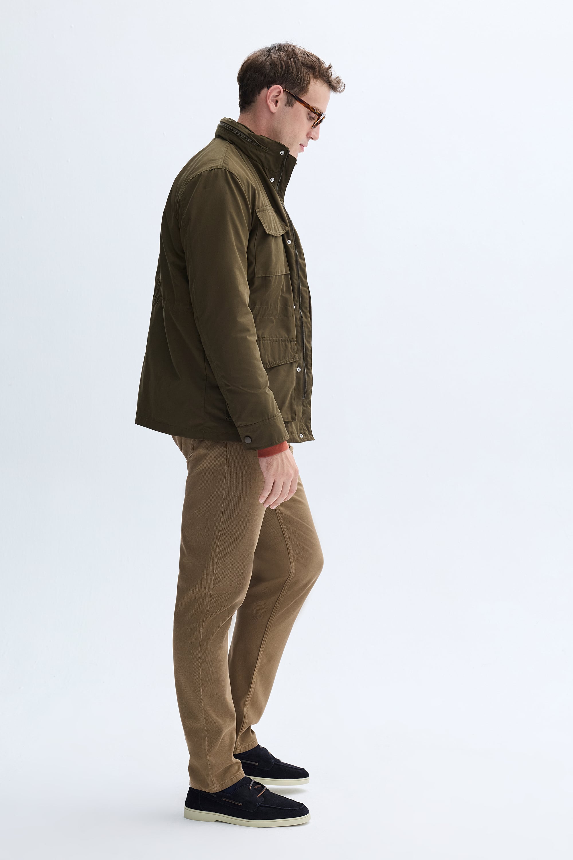 GİZLİ KAPÜŞONLU İNCE MONT