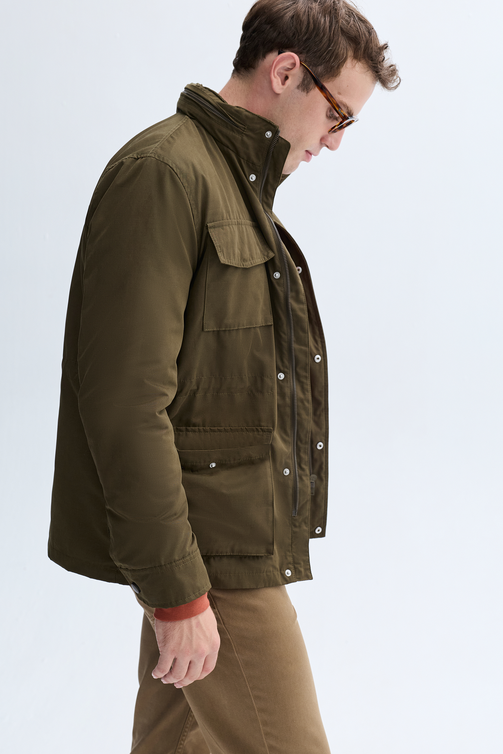 GİZLİ KAPÜŞONLU İNCE MONT