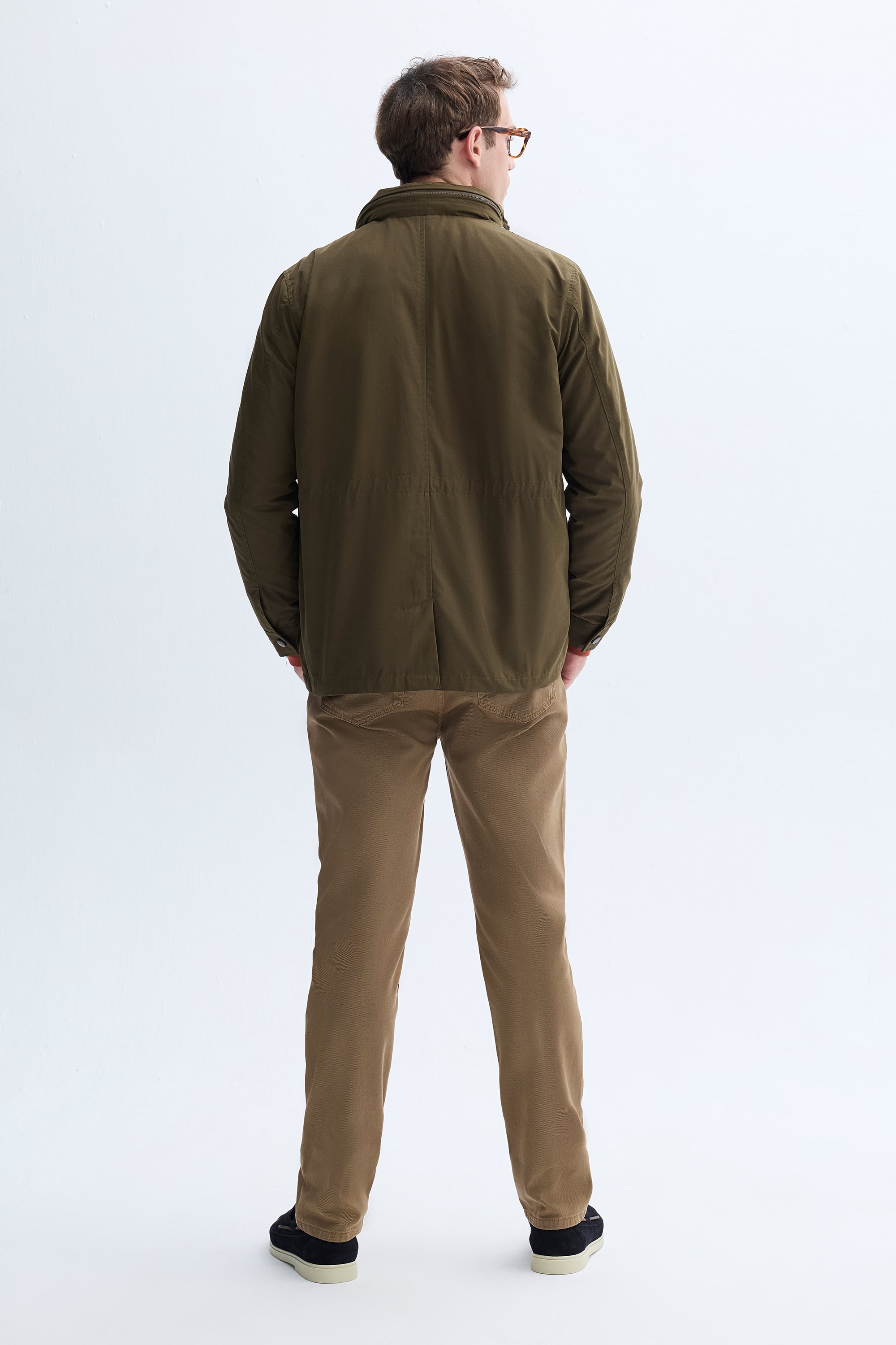 GİZLİ KAPÜŞONLU İNCE MONT