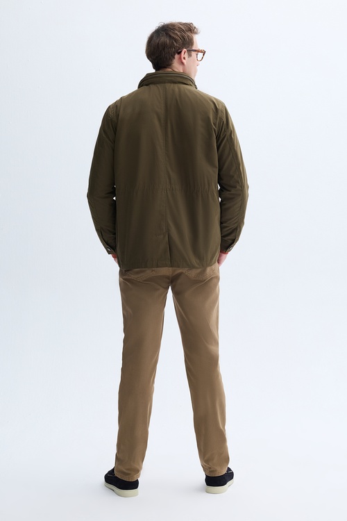 GİZLİ KAPÜŞONLU İNCE MONT