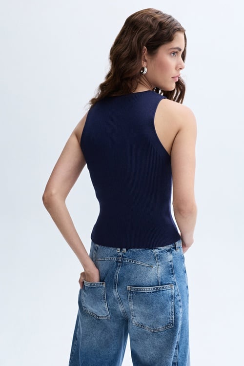 LOOSE FIT DİKİŞ DETAYLI JEAN PANTOLON