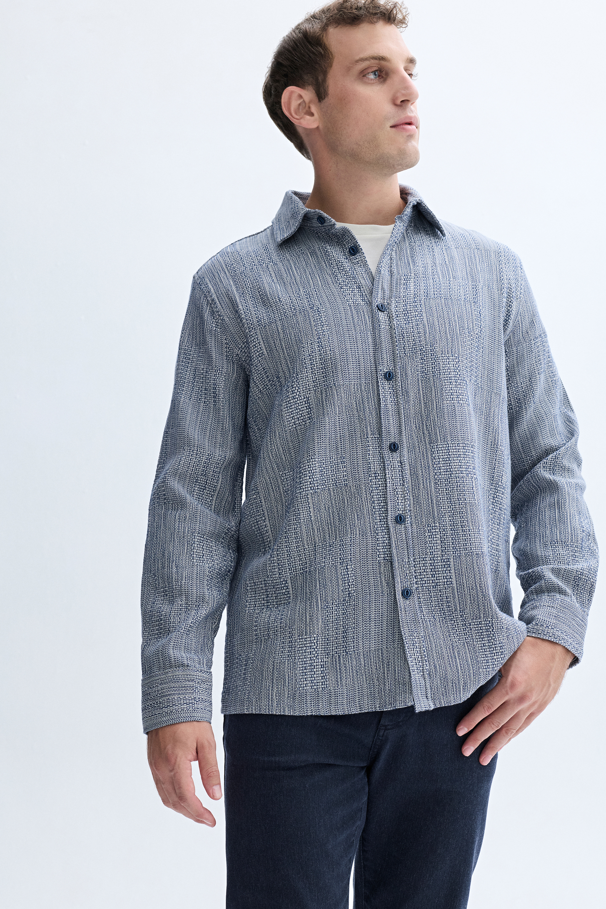 JAKARLI REGULAR FIT UZUN KOLLU GÖMLEK