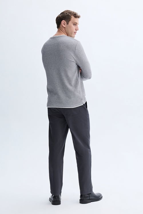 LOOSE FIT BELİ LASTİKLİ PANTOLON