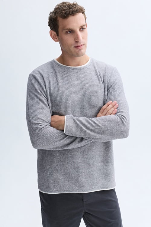 BİSİKLET YAKA SWEATSHIRT