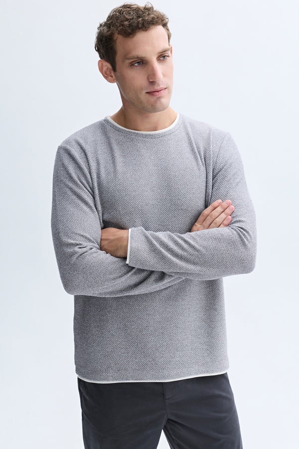 BİSİKLET YAKA SWEATSHIRT