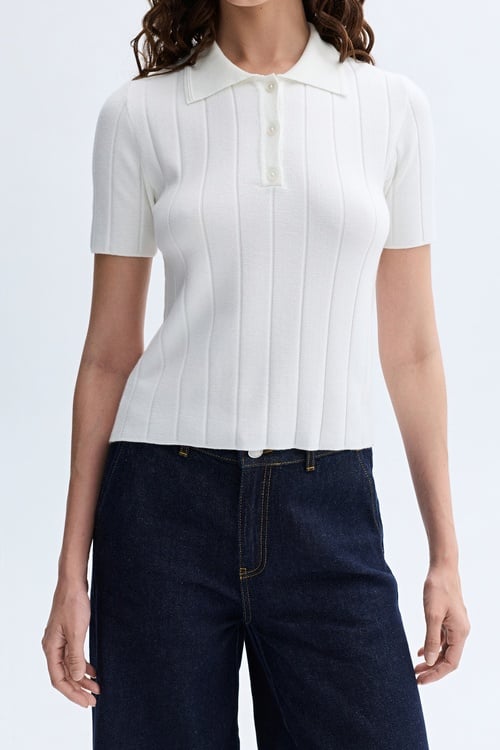  DÜĞMELİ POLO YAKA KISA KOLLU TRİKO KAZAK