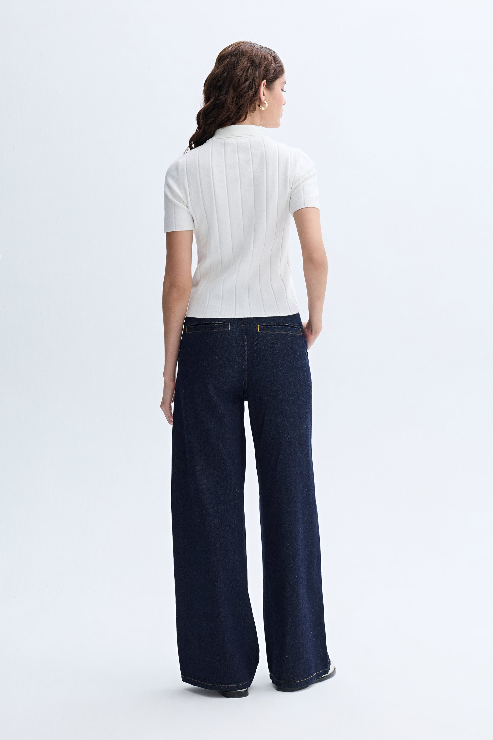 DÜĞMELİ POLO YAKA KISA KOLLU TRİKO KAZAK