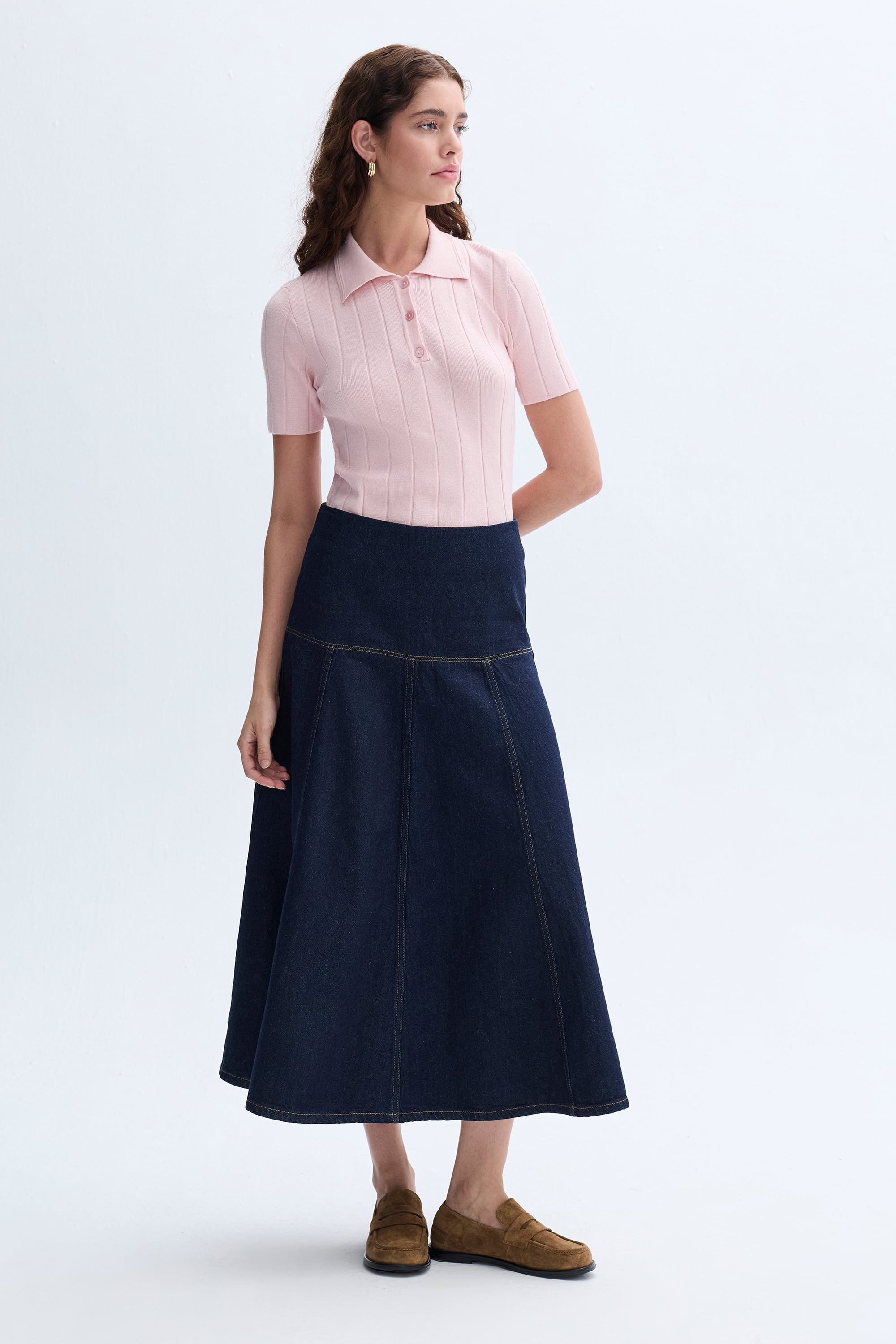 DÜĞMELİ POLO YAKA KISA KOLLU TRİKO KAZAK