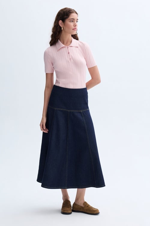 DÜĞMELİ POLO YAKA KISA KOLLU TRİKO KAZAK