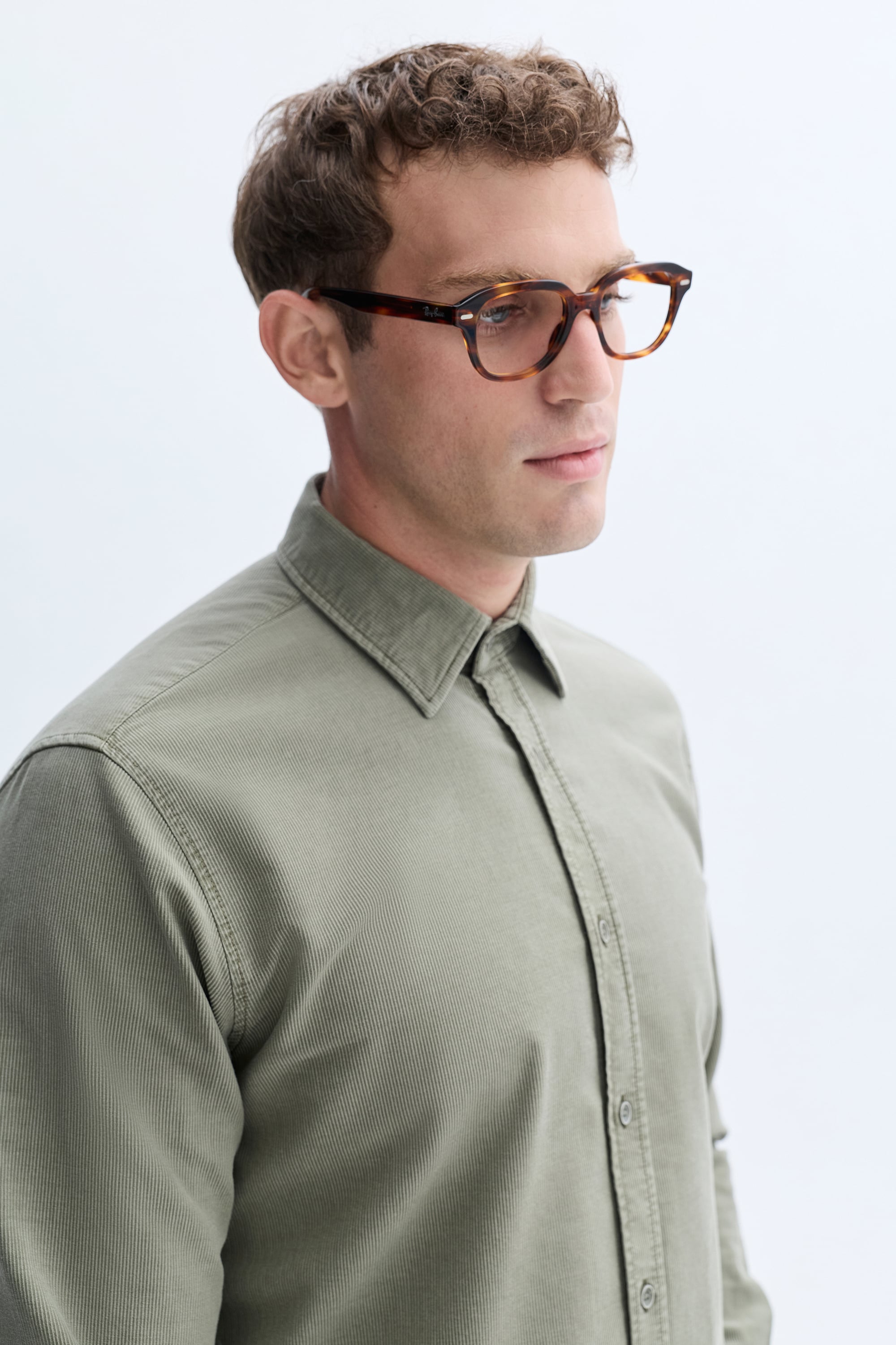 LİYOSEL KARIŞIMLI REGULAR FIT UZUN KOLLU GÖMLEK