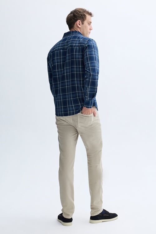 REGULAR FIT EKOSELİ UZUN KOLLU GÖMLEK